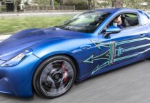Maserati GranTurismo Folgore scende in strada C.Tavares CEO Stellantis - Maserati GranTurismo Folgore Proto