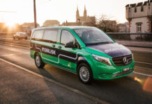 Navette individuali, e locali senza CO2 con i Servizi Trasporto di Basilea e Mercedes-Benz Mobilisk Fahrdienst Basler Verkehrsbetriebe