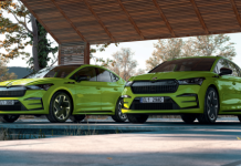 SKODA SVIZZERA ELETTRIFICHERÀ “THE SQUARE” ALL’AEROPORTO DI ZURIGO 230301_Enyaq Coupé RS iV and Enyaq RS iV_media_low