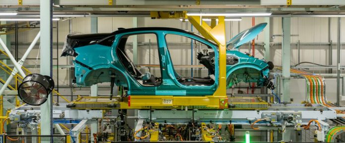 Nissan LEAF at battery marriage in Trim and Chassis