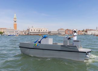 CyberCat on the waters of Venice
