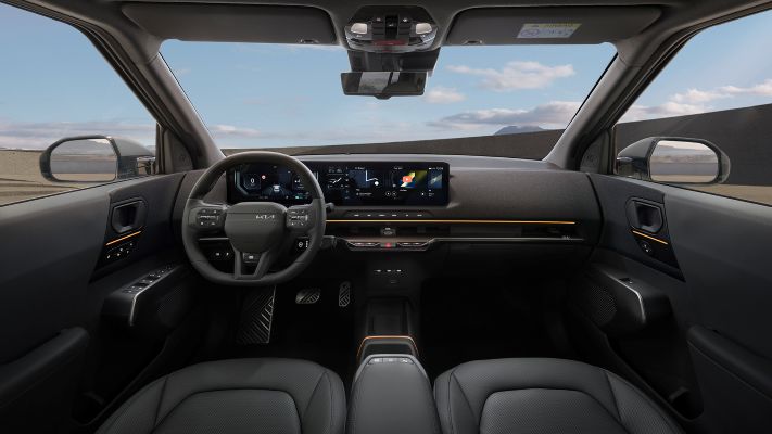 Kia EV2 black line interior