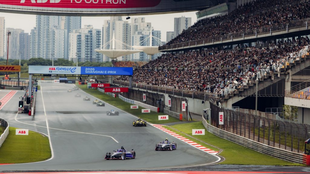 Pascal Wehrlein, Nico Müller, Porsche Formel-E-Team, Porsche 99X Electric (#94, #51), ABB FIA Formula E World Championship, Shanghai, China, race 12, 2026