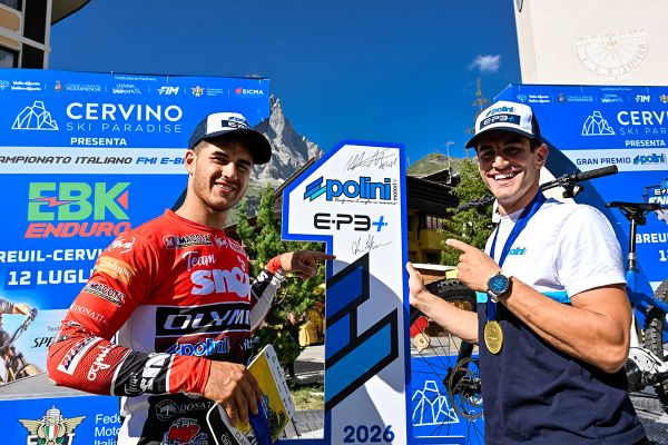 MORETTINI AND COLARUSSO WORLD CHAMPIONS E-BIKE ENDURO WITH POLINI E-P3+