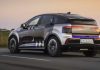 AUDI A2 E-TRON – NUOVO STANDARD DI EFFICIENZA Audi A2 e-tron with design foil, outdoor driving shot, exterior, three-quarter rear view