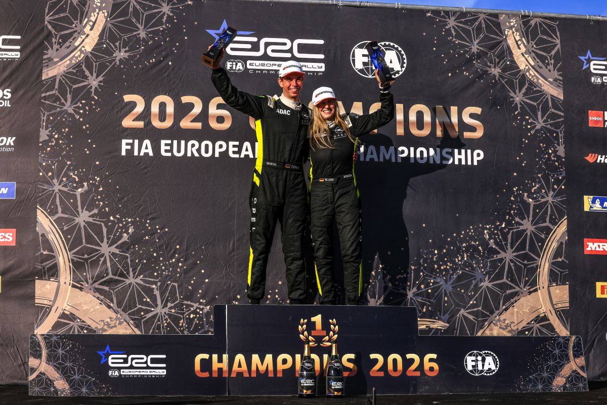 Timo Schulz with co-driver Maresa Lade.